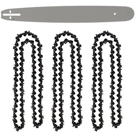 GT Garden Guide 20 Pouces (50 cm) avec Lot de 3 chaînes 76 maillons pour tronçonneuse