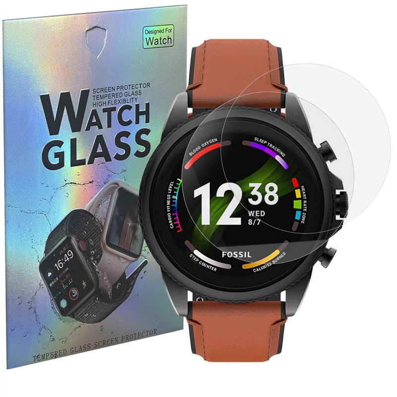 PHONILLICO Verre Trempé pour Fossil Gen 6 (2021) 42mm 44mm