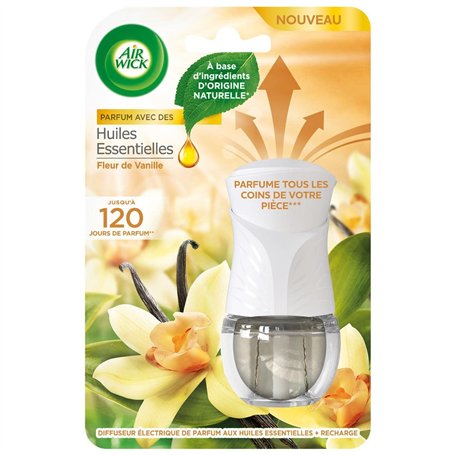 Airwick Désodorisant Maison Diffuseur Electrique Huiles Essentielles Fleur de Vanille 19 ml
