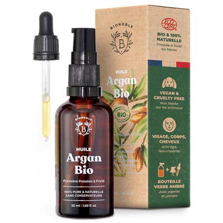 Bionoble Huile d'Argan Bio 50ml - 100% Pure