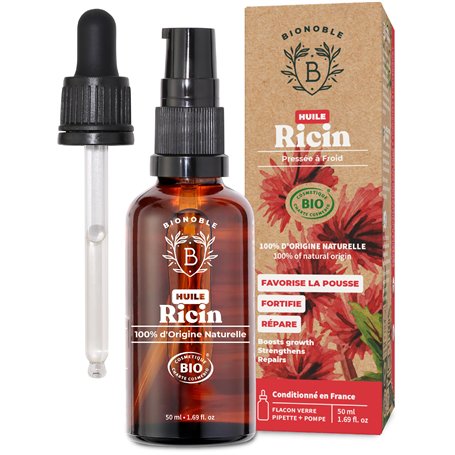 Bionoble Huile de Ricin Bio 50ml - 100% Pure