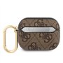 Guess GUAP4GSMW Housse pour AirPods Pro 4G Script Metal Collection Marron Brun