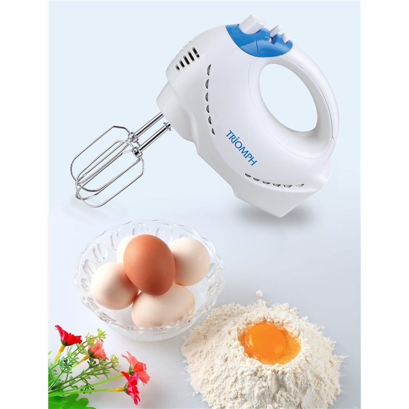 Image secondaire de Triomph ETF2121 Batteur à Main 220-240V 50Hz 200-250W, Blanc & Bleu