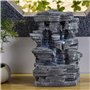 Zen'Light - Fontaine d’Intérieur Grand Canyon - Cascade Nature Effet Pierre - SCFR 150, Gris, 19 x 24 x 32 cm