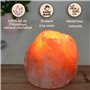 Bougeoir en Cristal de Sel Himalaya Rock 1kg - 100% Authentique Cristal de Sel d'Himalaya Naturel - Sculpté à la Main - Porte-Bo