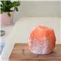 Bougeoir en Cristal de Sel Himalaya Rock 1kg - 100% Authentique Cristal de Sel d'Himalaya Naturel - Sculpté à la Main - Porte-Bo