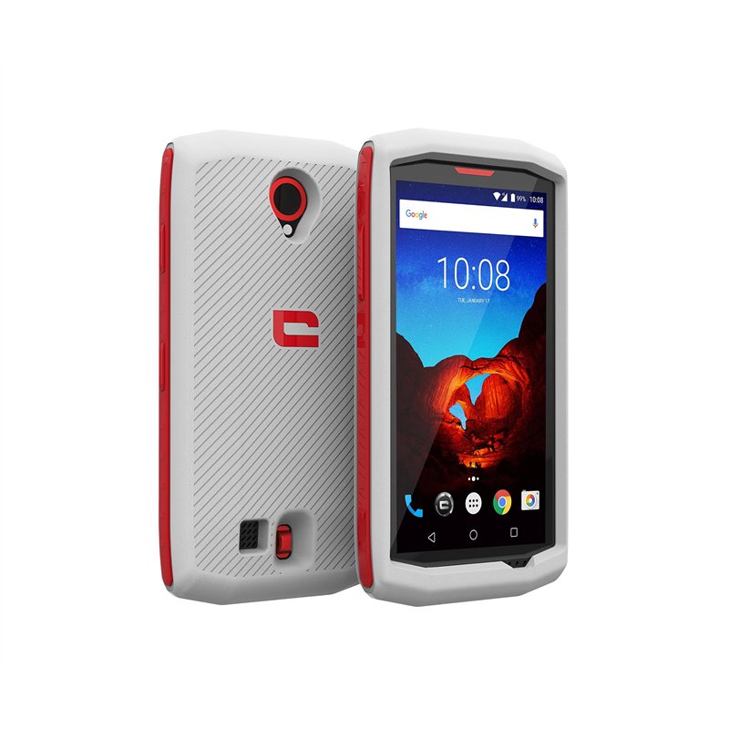 Crosscall FC.BO.TX3.NR Coque Linux Gris/Rouge