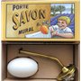BARBACADO Porte Savon Mural écolier. Pur Végétal. Senteur Fleur de Coton. Fabrication Française.
