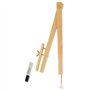 WONDAY Compas porte marqueur en bois pour tableau L 40 cm