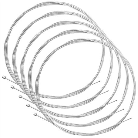 cyclingcolors 5X Cable dérailleur vélo 2.7m Compatible avec Shimano SRAM Cycle VTT Route Ville Tandem Vintage Cargo Porteur Enfa