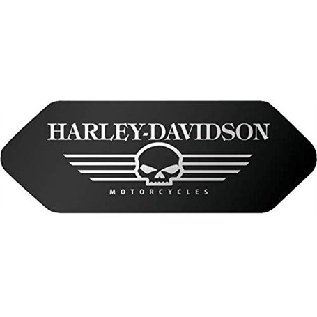 Stickers rétro réfléchissant pour Casque Shoei - Harley Davidson Crâne Noir - Frontal