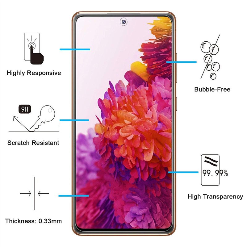 Image secondaire de NEW'C Lot de 2, Verre Trempé pour Samsung Galaxy S20 FE / S20 FE 5G, Film Protection écran -sans Bulles d'air -Ultra Résistant (