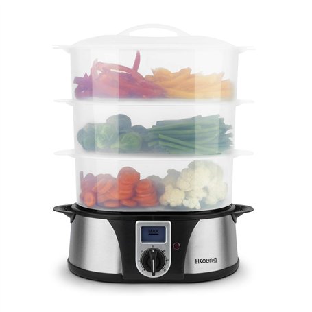 H.Koenig Cuiseur Vapeur Electrique VAP12 Multifonction 12L Programmable Compact Professionnel