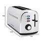 H.Koenig Grille Pain Toaster Spécial Baguette 2 Tranches TOS32 Fentes larges 40mm Inox vintage, 7 Niveaux de brunissage, Décongé