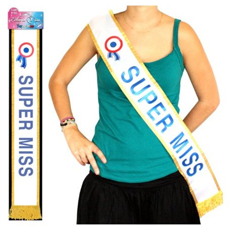 Echarpe Super Miss - Bleu - Taille Unique