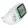 Wattmètre - Compteur de Consommation Électrique - FISHTEC ® - Prise Contrôle Cout Consommation Electrique - Prise Compteur d'Éne