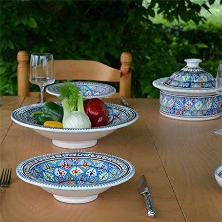 Service à couscous assiettes Tebsi Bakir Royal - 6 pers