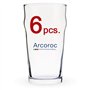 ARCOROC Nonic Pint Beer Glass 570 ML Set of 6