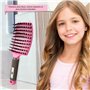 2 Brosses à Cheveux en Poils de sanglier- Démélant 100% Narurel - Démêler sans larmes ! Set Brosses (Rose et violette)