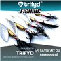 trifyd ® Fishing - Cuilleres tournantes Peche Kits Leurres brochet et carnassiers 8 cm 11g - 5 pièces