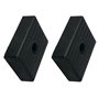 RBD Lot de 2 Patins d'étrave pour remorque Bateau. 130x100x36mm. Livraison Gratuite
