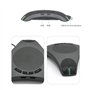 Matosio Octopus Haut-Parleur & Microphone de conférence téléphonique Microphone omnidirectionnel à 360 ° Plug and Play USB pour 