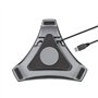 Matosio Octopus Haut-Parleur & Microphone de conférence téléphonique Microphone omnidirectionnel à 360 ° Plug and Play USB pour 