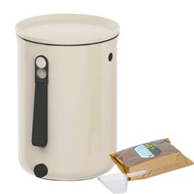 Skaza Bokashi Organko 2 (9.6 L) | Primé Composteur de Cuisine en Plastique Recyclé | Starter Set pour Les Déchets de Cuisine et