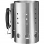 WMF Cheminée d'allumage pour barbecue - 29 x 17 x 27 cm - Pour charbon de bois ou briquettes - En acier inoxydable - Allume-char