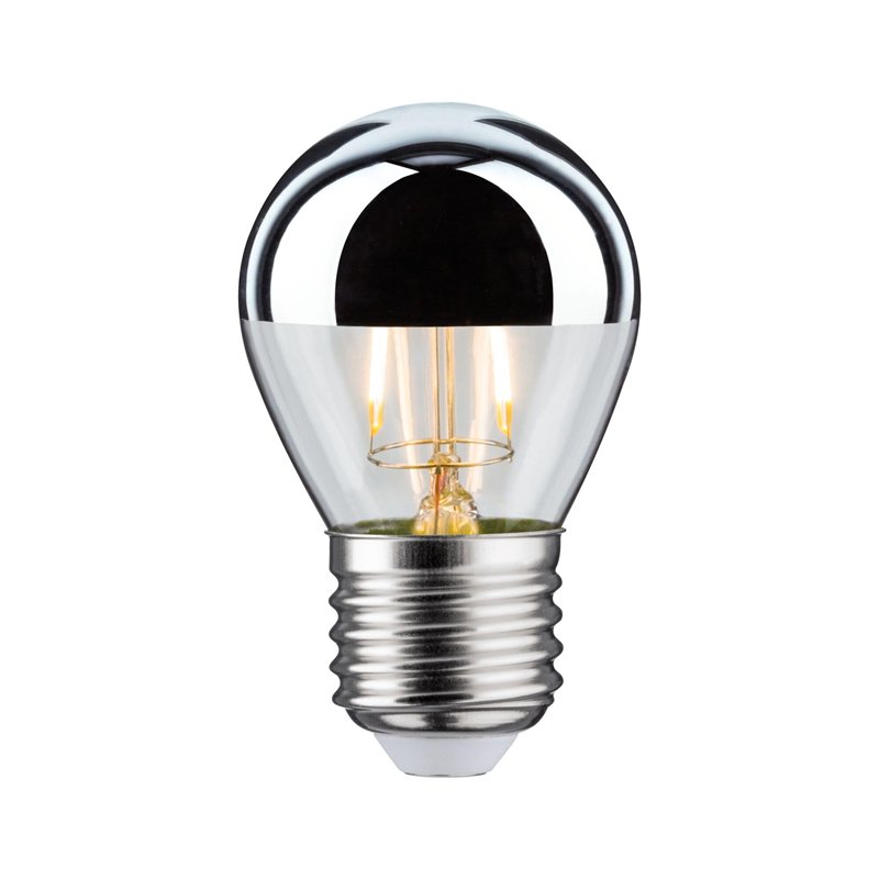 Paulmann 28664 Ampoule LED à filament avec miroir de tête Argenté 2700 K 2,6W E27