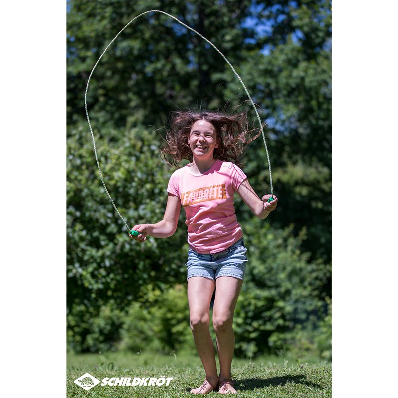 Image secondaire de Schildkröt Funsports Corde à Sauter pour Enfants, Poignées en Plastique, Longueur Totale: 250 cm, Réglable Individuellement