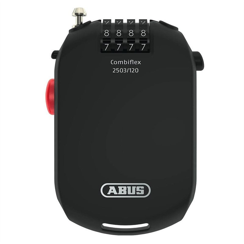 ABUS Antivol spécial Combiflex 2503/120 - Convient pour sécuriser les bagages, les skis, les casques - 120 cm de câble en acier 