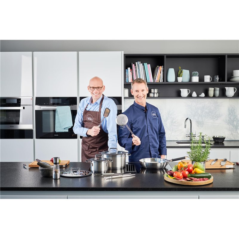 Image secondaire de Rösle Elegance Set de 5 casseroles, Acier Inoxydable, avec Couvercle en Verre, sauteuse, marmite, Casserole à Manche, Graduation