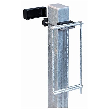 Alberts 675028 Collier de Fixation pour poteaux carrés 60 x 40 | Acier Inoxydable clôture