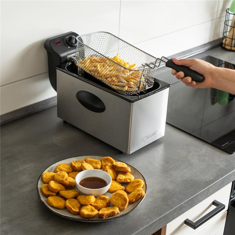 Image secondaire de Friteuse electrique - Friteuse avec huile - Friteuse électrique - Friteuse semi pro - Bomann FR 2264 CB - Friteuse Corps, couver