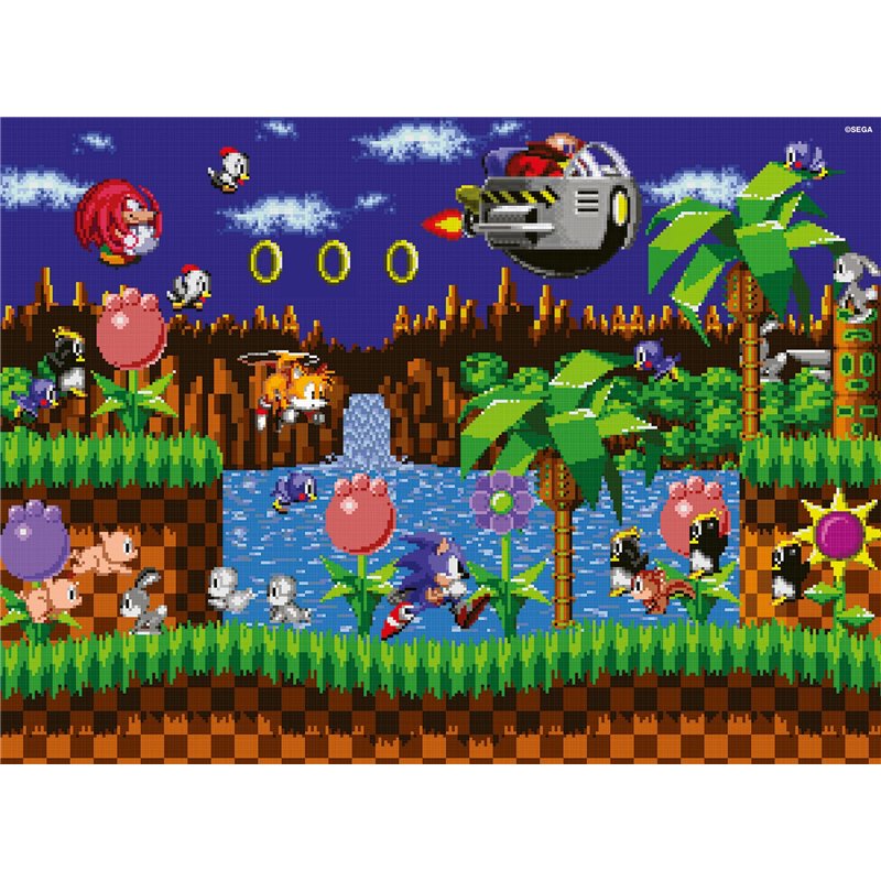 Ravensburger - Puzzle Adulte - Puzzle 500 pièces - Sonic - Adultes et Enfants à partir de 12 Ans - Puzzle de qualité supérieure 
