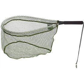 Balzer épuisette pour pêche à la mouche gommée 65x30cm