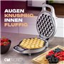Clatronic® Gaufrier pour gaufres à bulles tendance | Gaufrier à bulles avec fonction rotative à 180° pour des résultats de cuiss