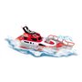Dickie Toys Toys-201107000 Bateau de Pompiers Radio-commandé 2 canaux 27 MHz, Charge par USB, Vitesse de Pointe 6 km/h, pour Enf
