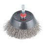 wolfcraft 2746000 Brosse Inox soucoupe queue 6 pans 1/4" 6