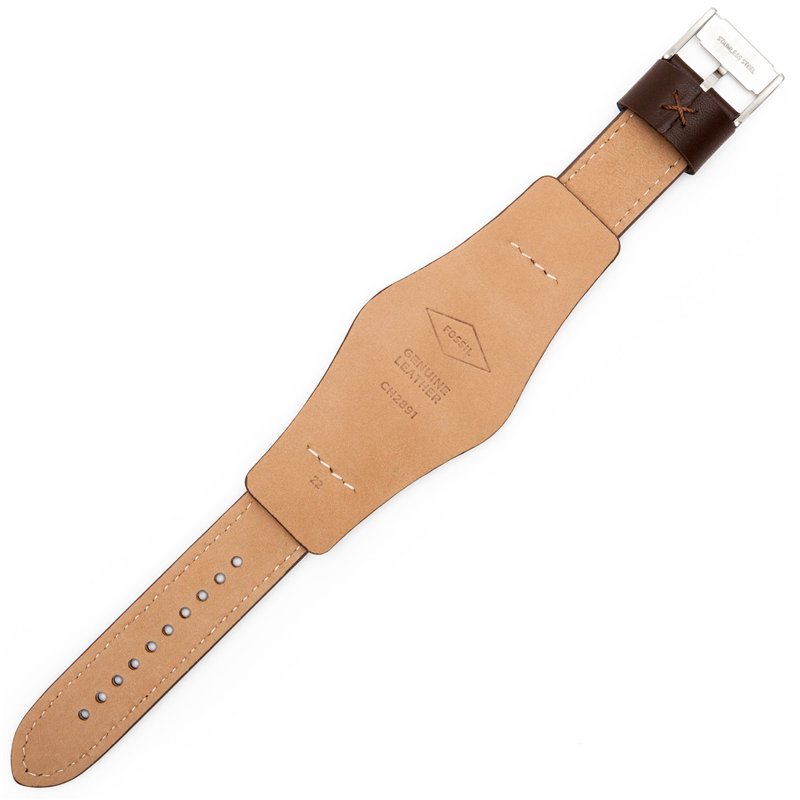 Image secondaire de Fossil Bracelet De Montre 22mm Cuir Marron - CH-2891 | LB-CH2891