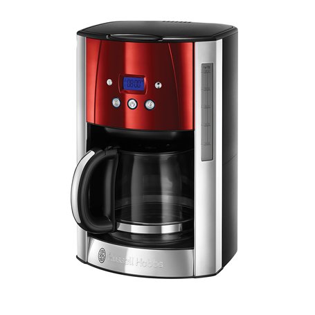 Russell Hobbs Cafetière [Technologie WhirlTech-extraction optimale] Luna rouge (1000W