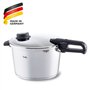 Fissler Autocuiseur INOX, 26 cm, Contenance : 8 litres, Tous Feux Dont Induction, Fonction cuiseur Vapeur, Verrouillage sécurisé