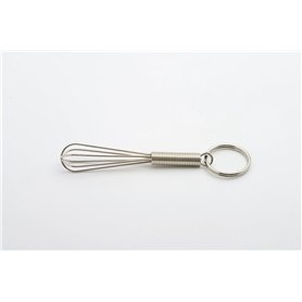 Weis 59908 Porte-clés Mini-Fouet Acier Argent 8 x 2 x 2 cm