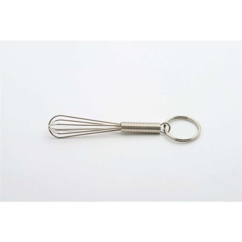 Weis 59908 Porte-clés Mini-Fouet Acier Argent 8 x 2 x 2 cm