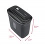Genie Destructeur de documents 480 x | Broyeur de papier 8 feuilles | Coupe à particules | Niveau de sécurité P-4 | Fonction mar