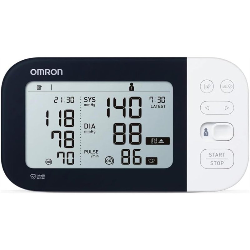 Image secondaire de OMRON OMH7361-E Tensiomètre brassard électronique Intelli It connecté M7 Noir/blanc