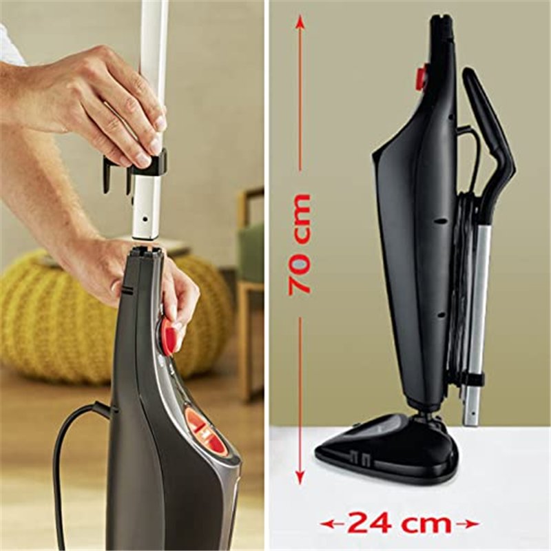 Image secondaire de Vileda Steam Plus Edition Triangulaire avec Power Pad, balai vapeur, performance de nettoyage hygiénique sans utilisation de pro