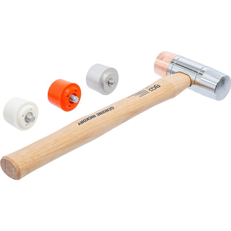 Image secondaire de BGS 9176 | Maillet avec tête interchangeable | manche Hickory | Ø 35 mm