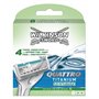 Wilkinson - Quattro Titanium Sensitive - Lames de Rasoir pour Homme - Pack de 8